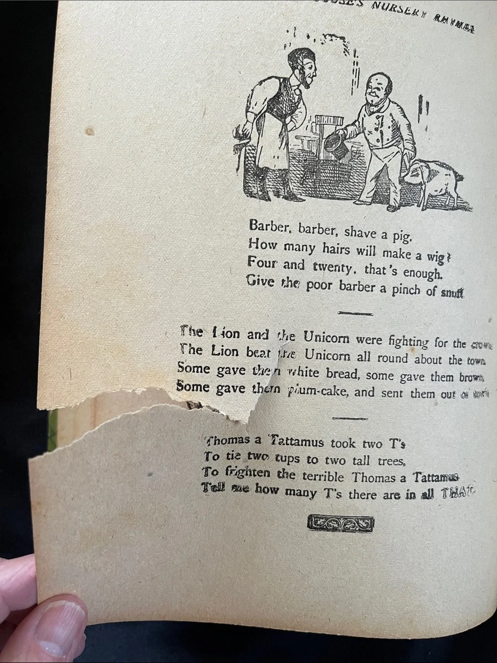 Antique MOTHER GOOSE ABC Book 1918 Inscription MA Donohue &Co Chicago